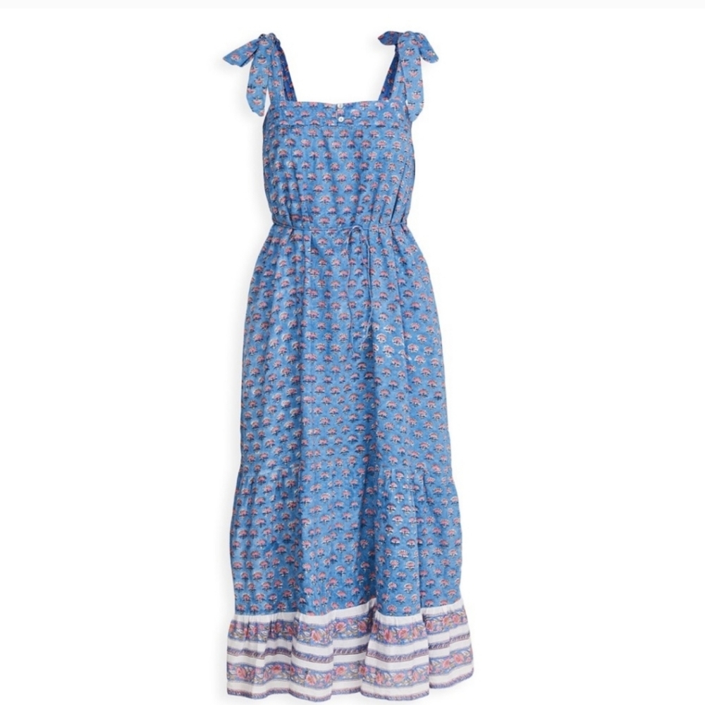 Cleobella India Floral Midi Dress In Lotus - Picture 12 of 13